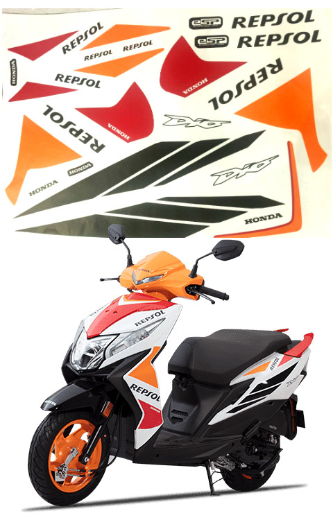 Honda Dio BS6 Repsol Sticker | Honda Dio BS6 Repsol Graphics