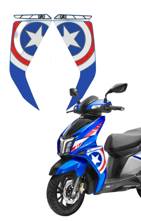 Ntorq Shield Design Side Panel Sticker