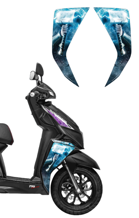 Ntorq Thor Edition Side Panel Sticker | TVS Ntorq Thor Side Panel Graphics